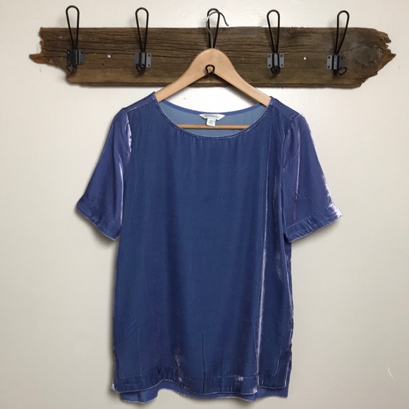 Sundance Tops - Sundance Velvet Top Pullover Short Sleeve EUC XS